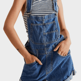 Ella — Fitted Long Denim Dungaree