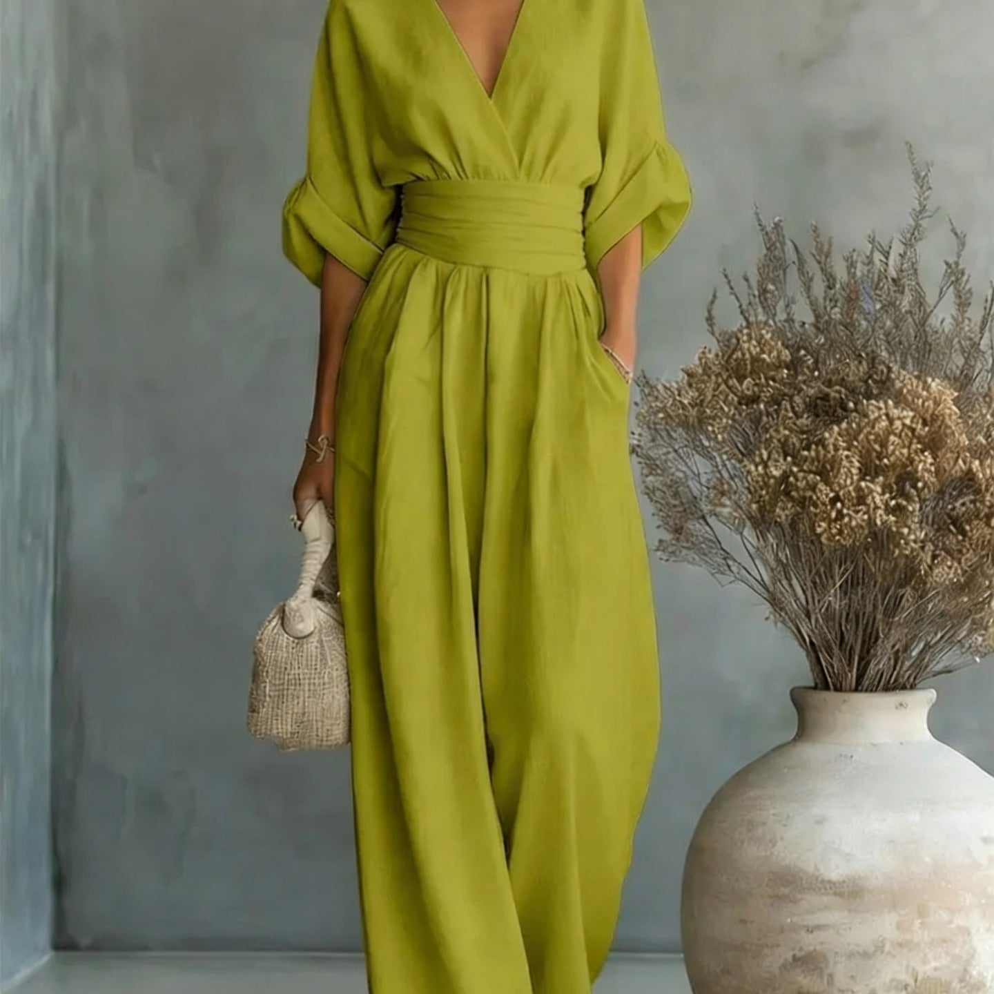 Clover — Printed Midi Maxi Dress