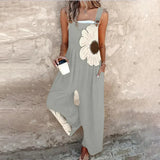 Margot — Printed Wide-Leg Short Jumpsuit