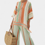 Billie — Striped Linen Set