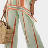 Billie — Striped Linen Set