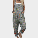 Remi — Fitted Printed Wide-Leg Jumpsuit