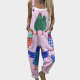 Evie — Relaxed Printed Wide-Leg Jumpsuit