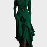Teresa — Turtleneck Knit Maxi Dress
