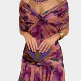 Zara — Floral V-Neck Long Dress