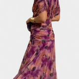 Zara — Floral V-Neck Long Dress