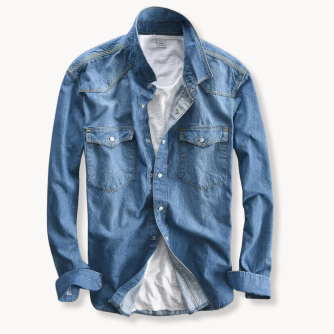 Beau — Men's Warm Fitted Button Shirt