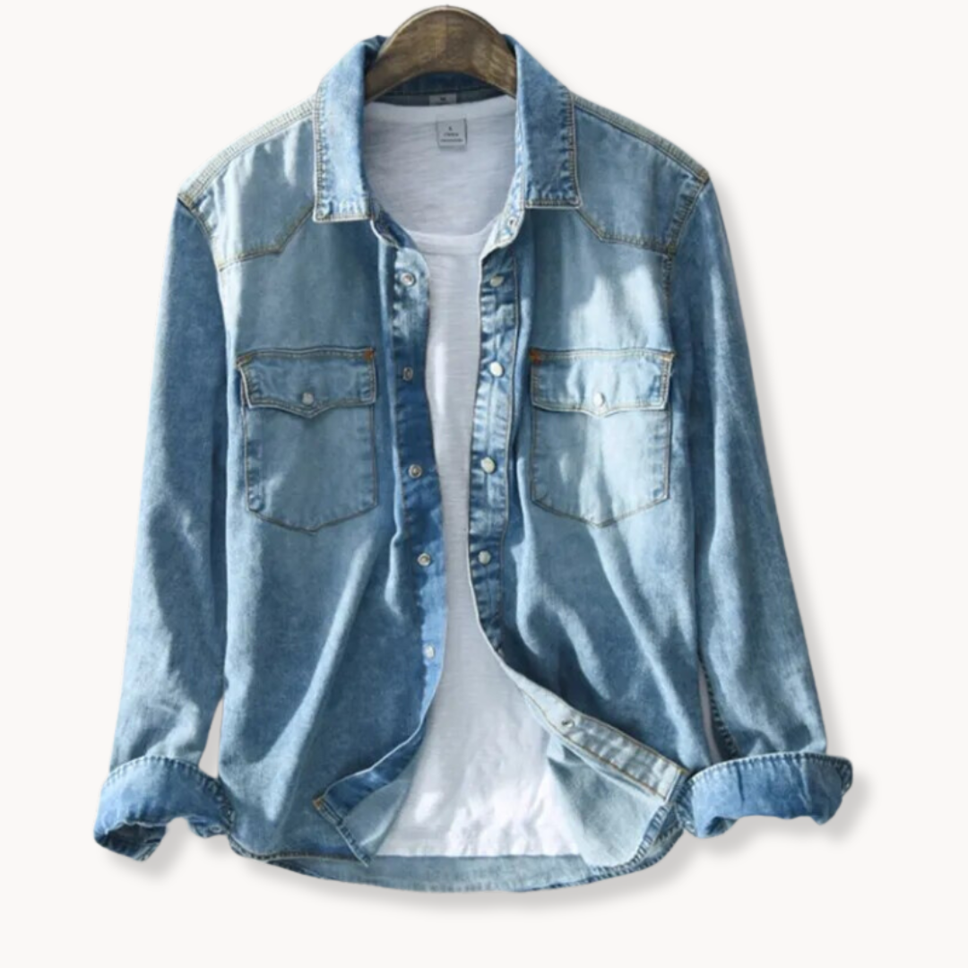 Beau — Men's Warm Fitted Button Shirt