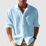 Miles — Men's Fitted Button Long Shirt