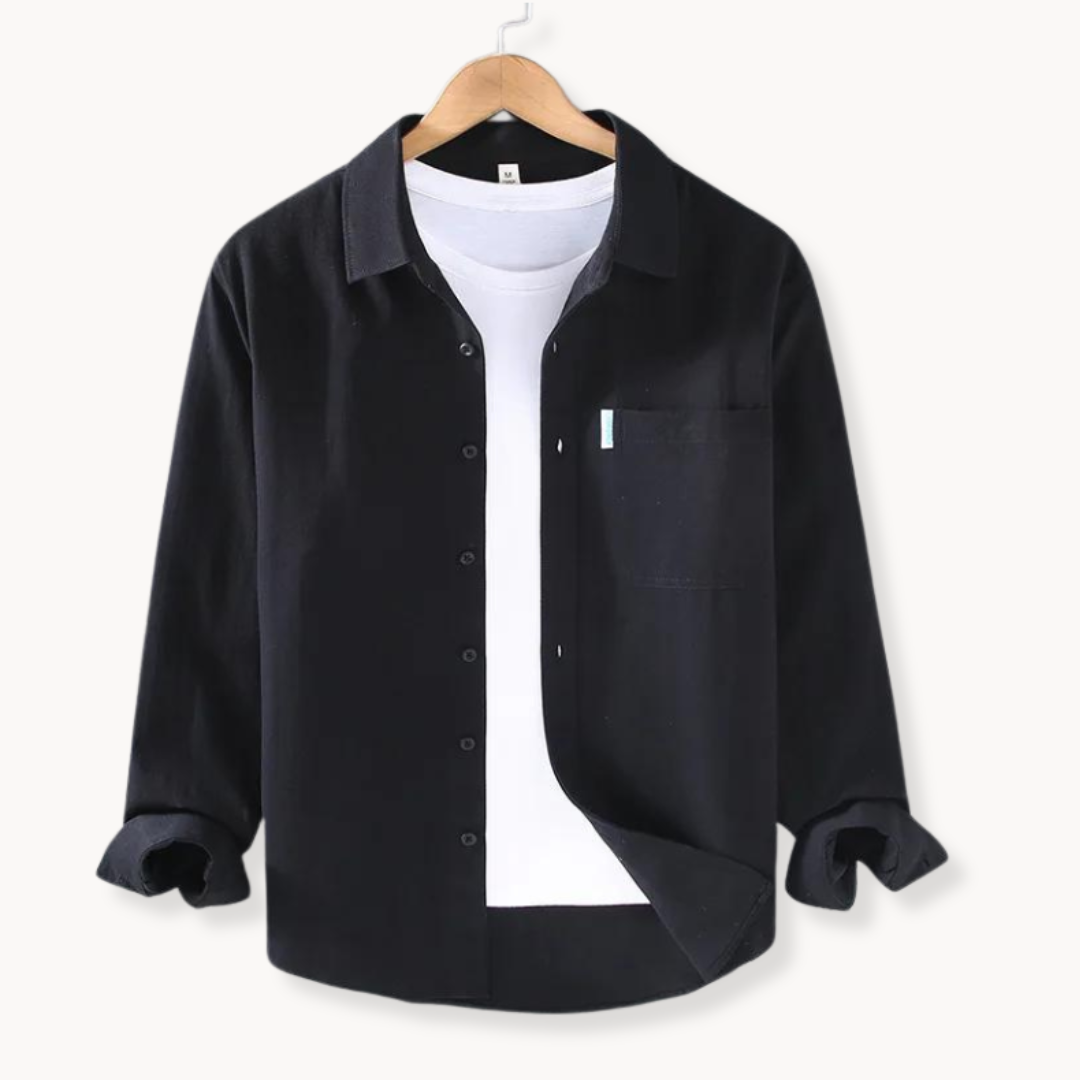 Isaac — Men's Fitted Button Long Shirt