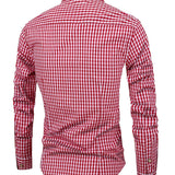 Victor — Men's Fitted Check Printed Shirt