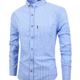 Victor — Men's Fitted Check Printed Shirt