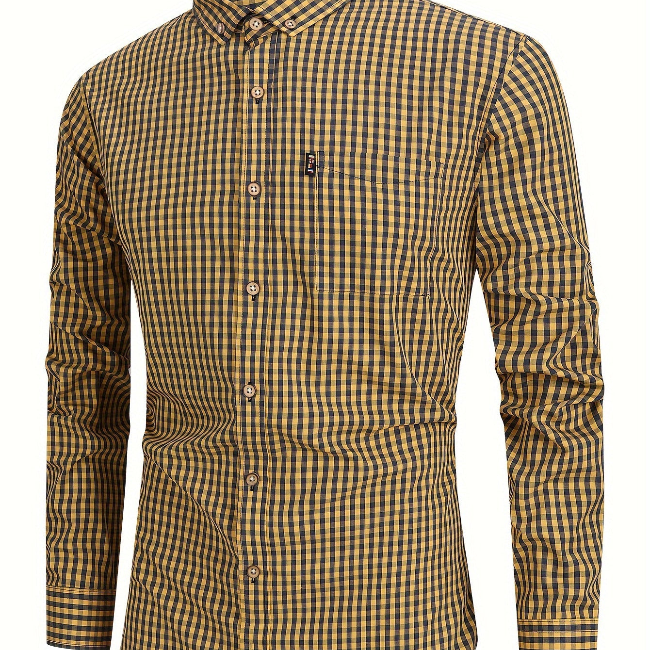 Victor — Men's Fitted Check Printed Shirt
