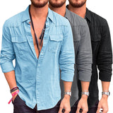 Theo — Men's Flowing Button Long Shirt