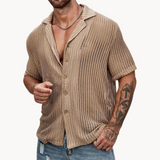 Ezra — Men's Flowing Printed Short Shirt
