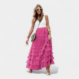 Valerie — Boho Satin Skirt