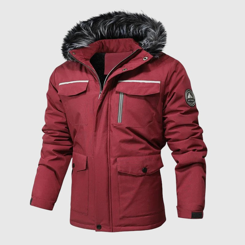Nolan — Men's Quilted Hooded Jacket