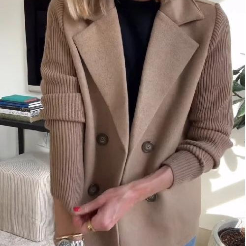 Noelle — Elegant Woven Blazer