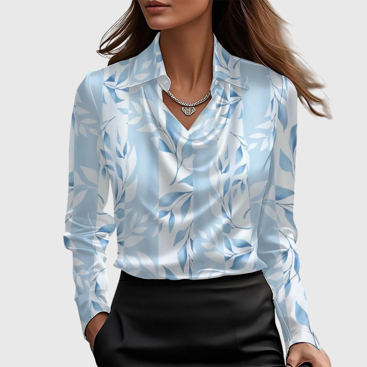 Harper — Elegant Satin Blouse