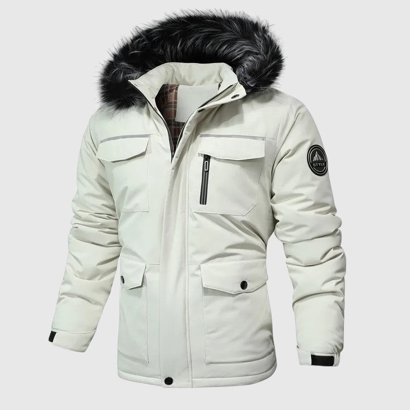 Nolan — Men's Quilted Hooded Jacket