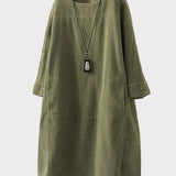 Ella — Relaxed Midi Corduroy Piece