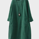 Ella — Relaxed Midi Corduroy Piece