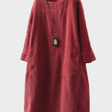 Ella — Relaxed Midi Corduroy Piece