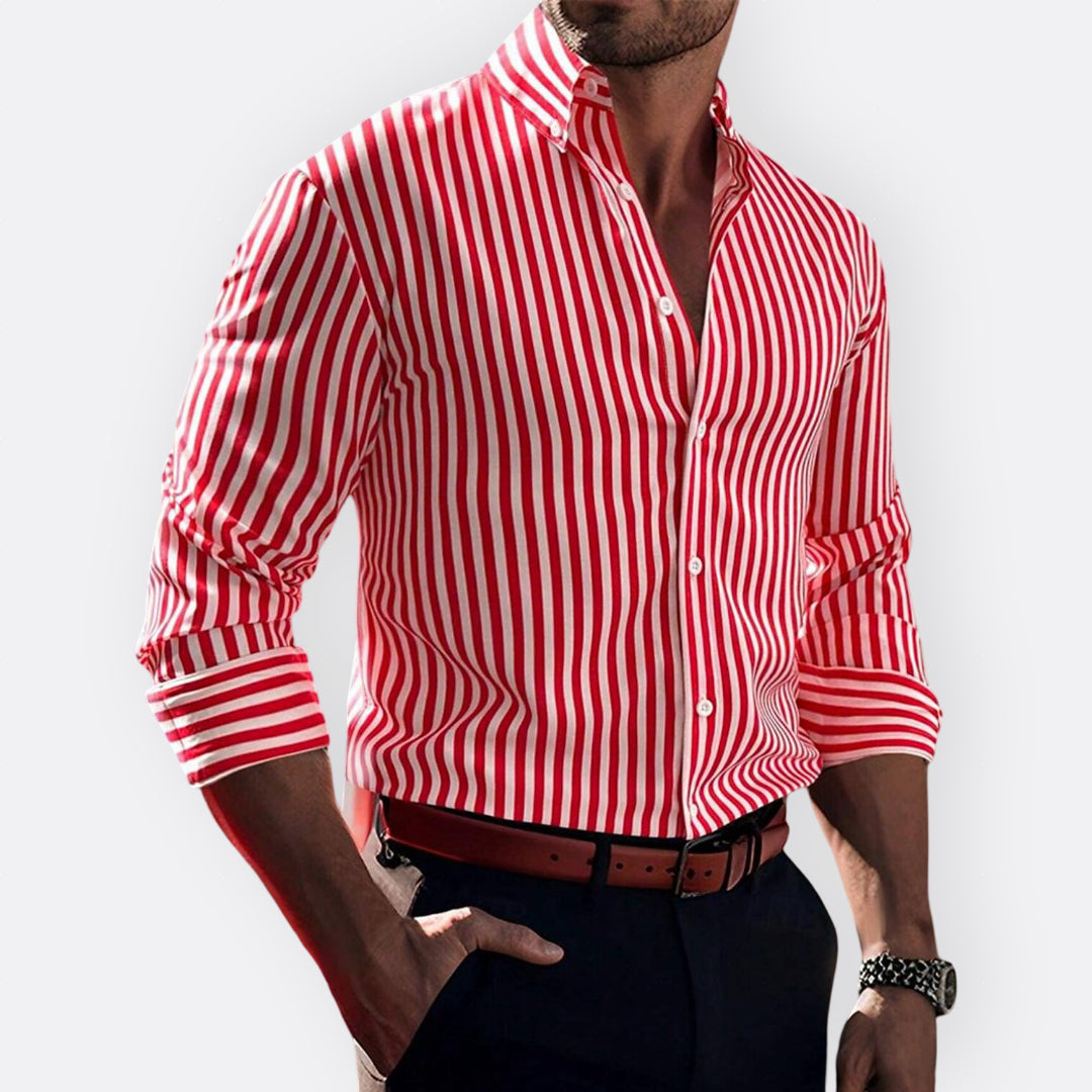 Sebastian — Men's Classic Striped Shirt