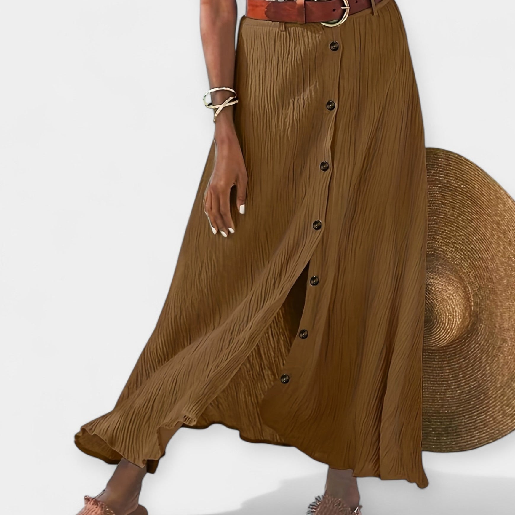 Delta — Sheer Midi Skirt