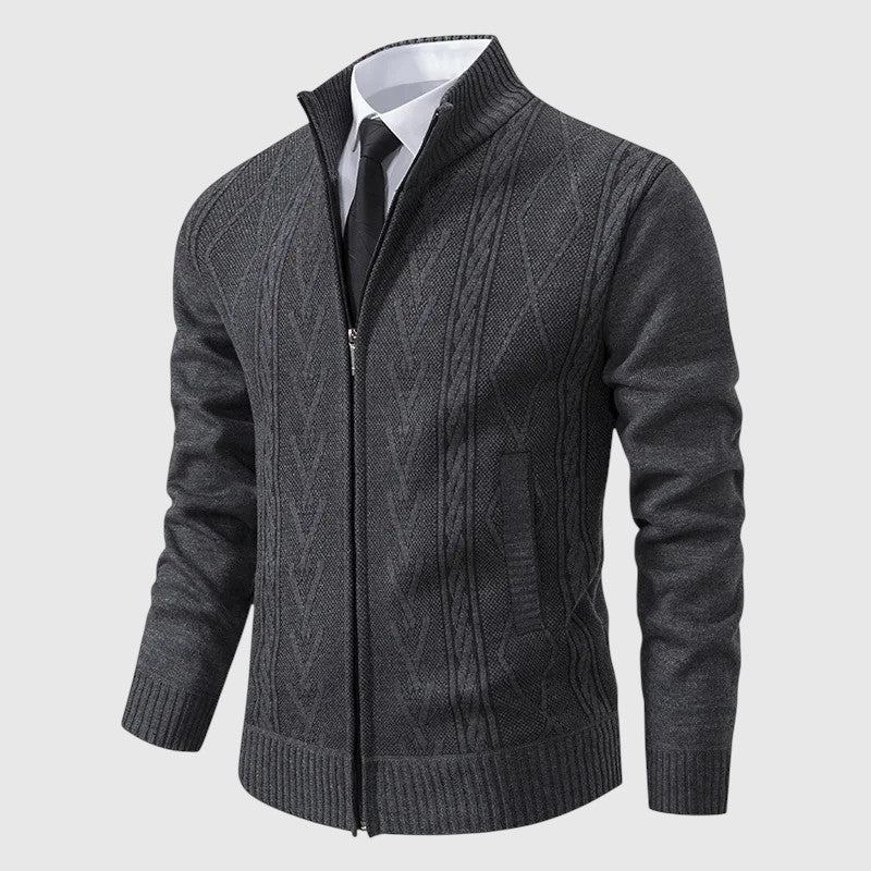 Eric — Men's Woven Zip Jumper