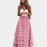 Valerie — Boho Satin Skirt