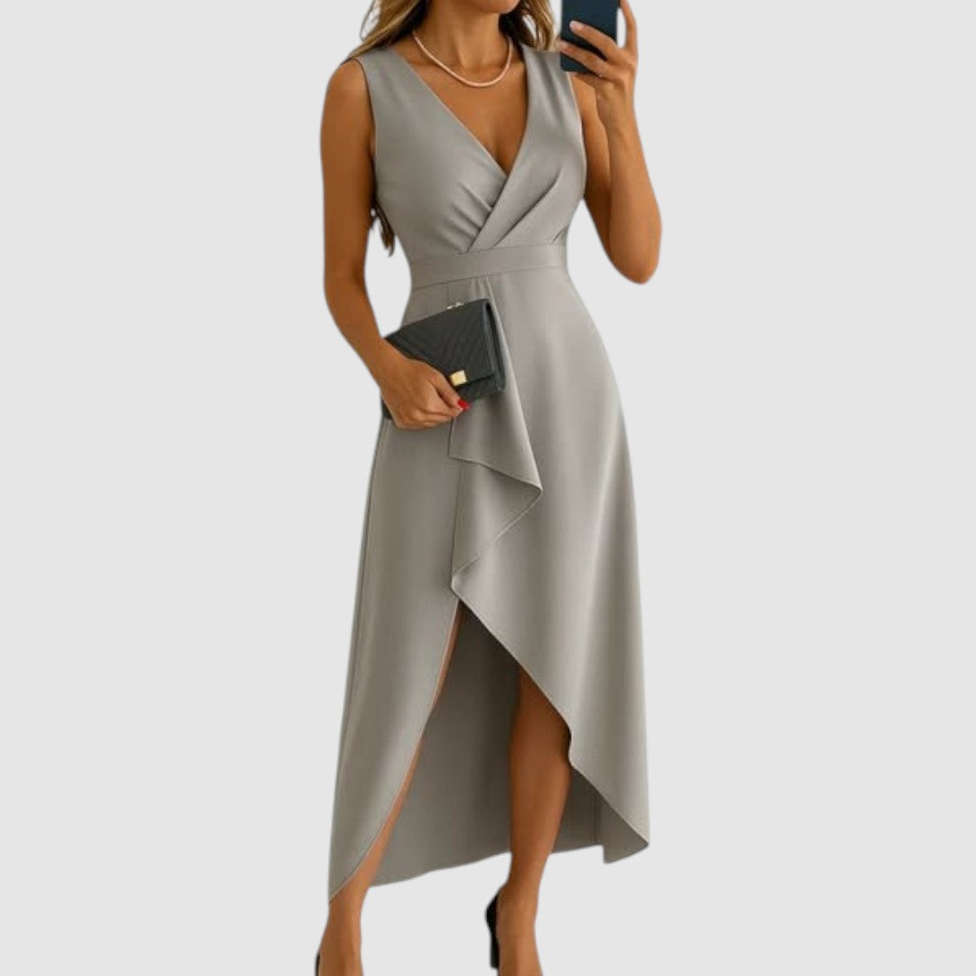 Valerie — Elegant V-Neck Dress