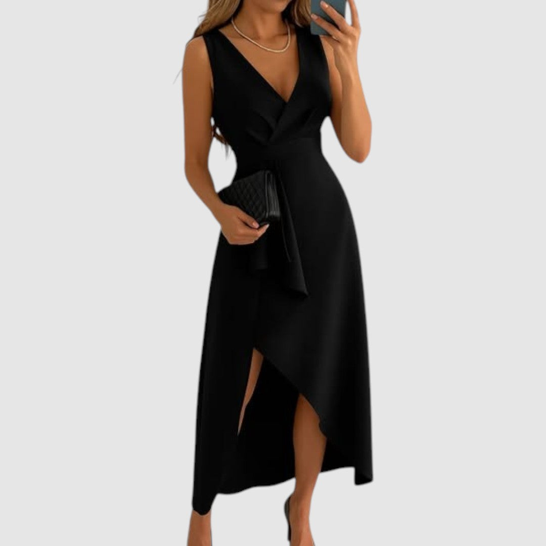 Valerie — Elegant V-Neck Dress