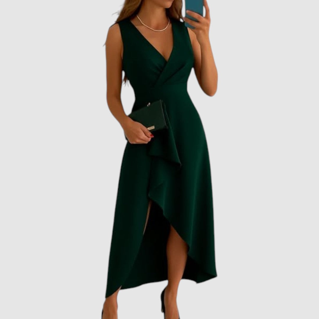 Valerie — Elegant V-Neck Dress