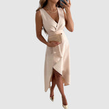 Valerie — Elegant V-Neck Dress