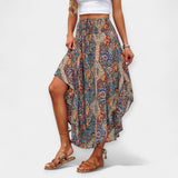 Imogen — Floral High-Waisted Midi Skirt