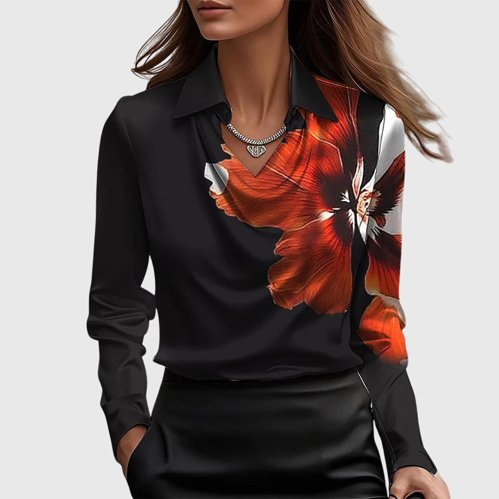 Harper — Elegant Satin Blouse