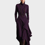 Teresa — Turtleneck Knit Maxi Dress