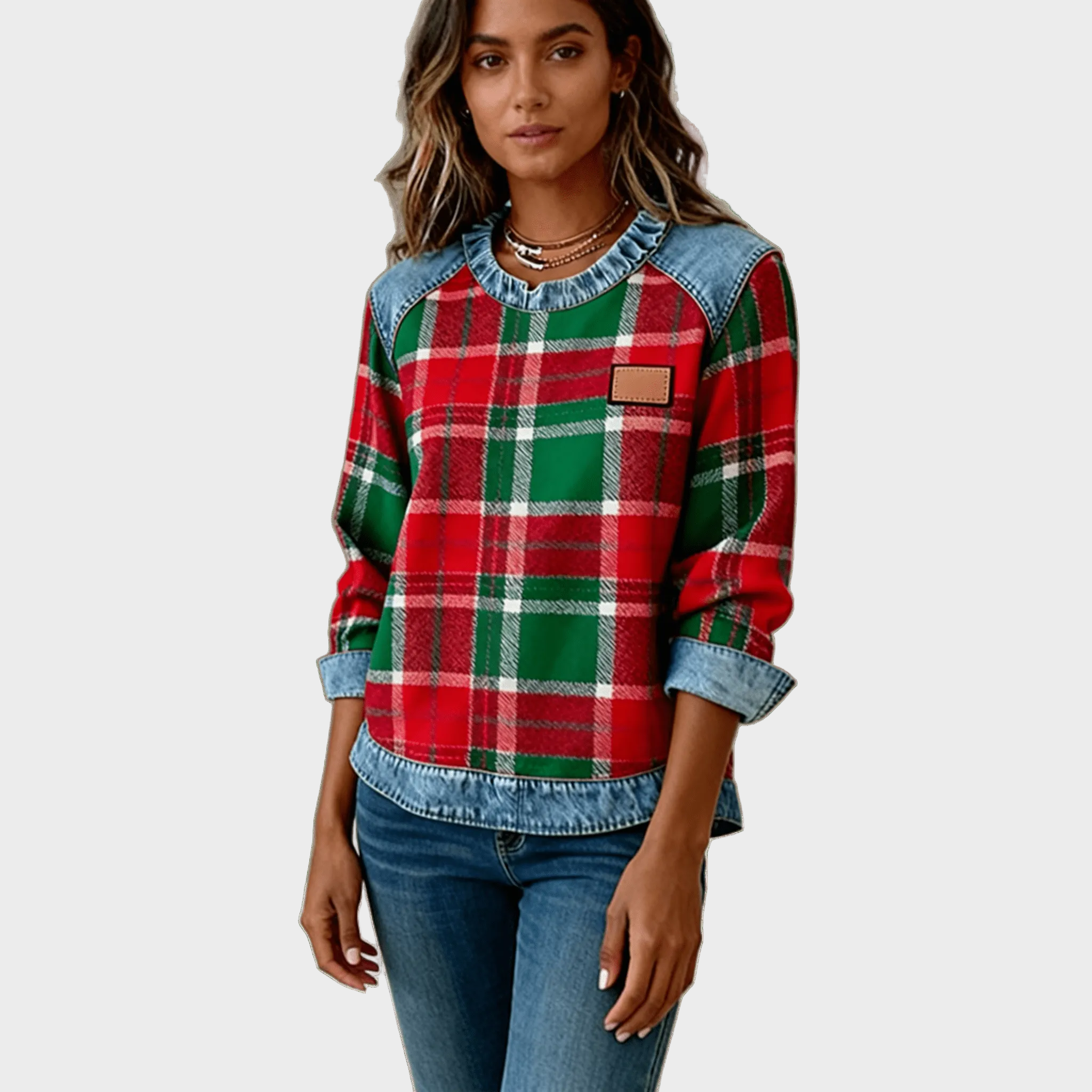 Ivy — Check Sweatshirt