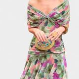 Zara — Floral V-Neck Long Dress
