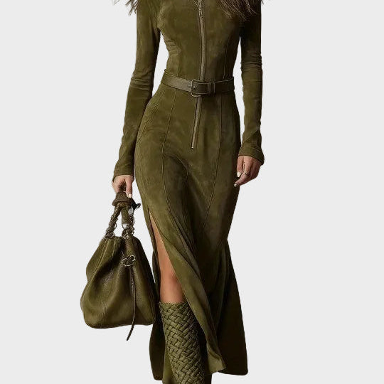 Zelda — Belted Maxi Dress