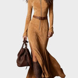 Zelda — Belted Maxi Dress