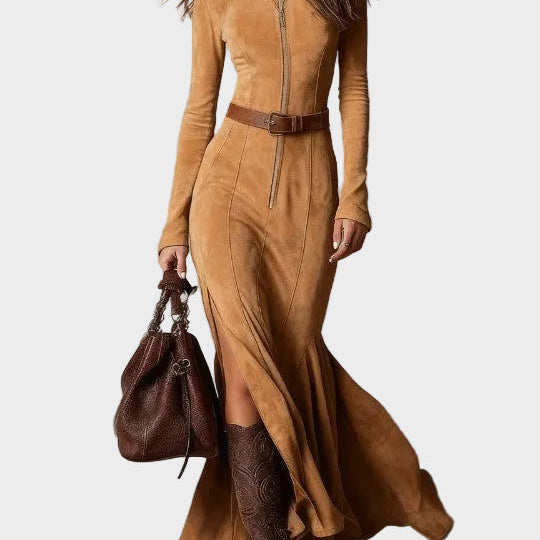 Zelda — Belted Maxi Dress