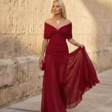 Rosie — V-Neck Long Maxi Dress