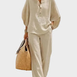 Primrose — Linen Wool Cotton Trousers