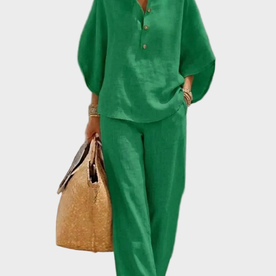 Primrose — Linen Wool Cotton Trousers