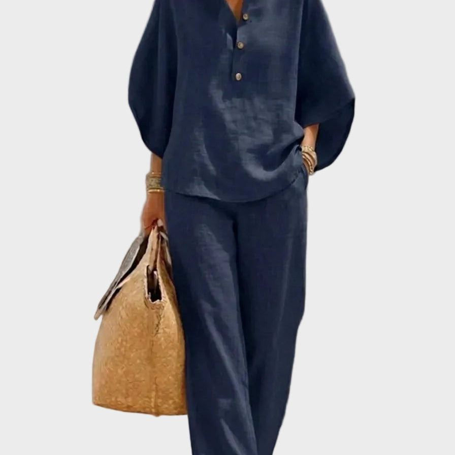 Primrose — Linen Wool Cotton Trousers