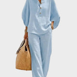 Primrose — Linen Wool Cotton Trousers