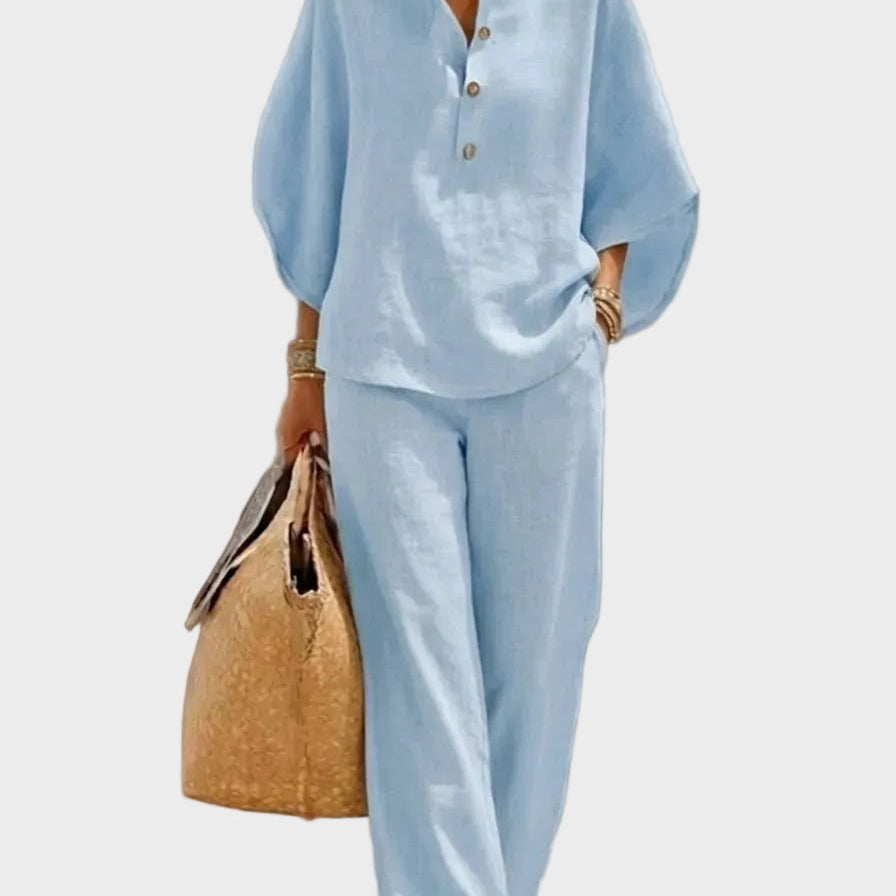 Primrose — Linen Wool Cotton Trousers
