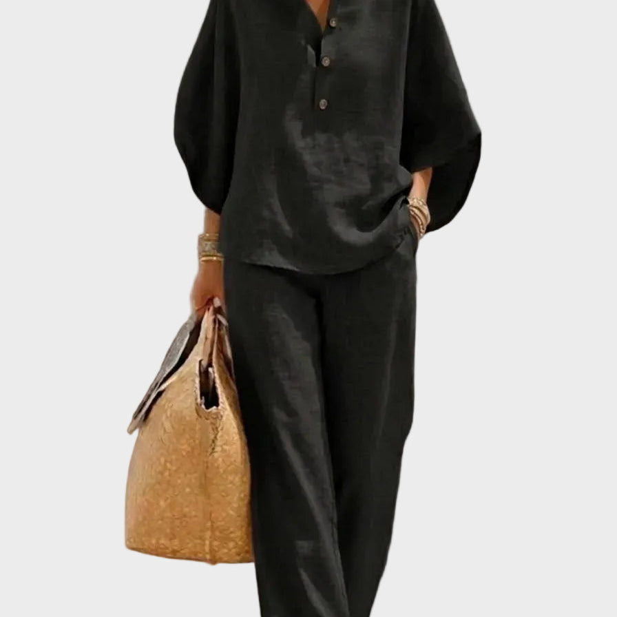 Primrose — Linen Wool Cotton Trousers
